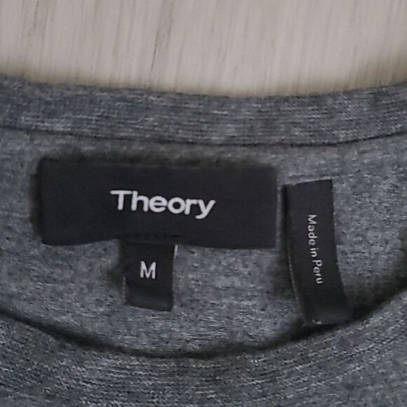 Theory gray muscle tank lagenlook dress med rubric quiet luxury old money soft - Picture 4 of 9